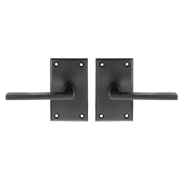 Forever Hardware Beveled Plate and Square Lever Passage Door Setimage