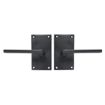 Forever Hardware Square Plate and Lever Case Passage Door Setimage