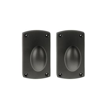 Forever Hardware Arch Plate and Oval Knob Case Passage Door Setimage