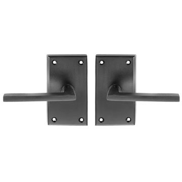 Forever Hardware Bevel Plate and Square Lever Case Passage Door Setimage