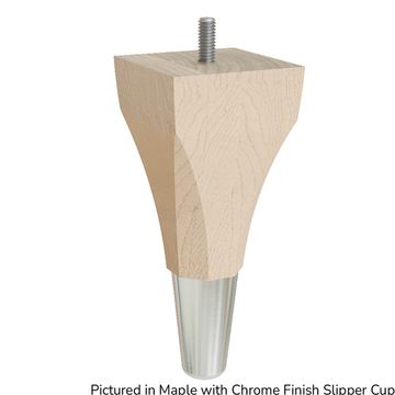 Designs of Distinction 6 Inch Calla Foot - Chrome Slipper Cupimage