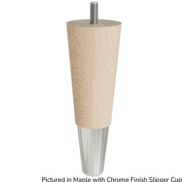 Designs of Distinction 6 Inch Round Tapered Foot - Chrome Slipper Cupimage