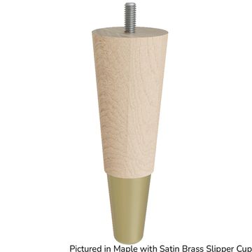 Designs of Distinction 6 Inch Round Tapered Foot - Satin Brass Slipper Cupimage