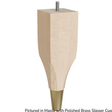 Designs of Distinction 9 Inch Calla Foot - Polished Brass Slipper Cupimage