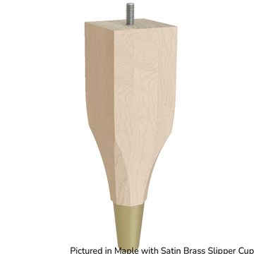 Designs of Distinction 9 Inch Calla Foot - Satin Brass Slipper Cupimage