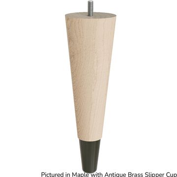 Designs of Distinction 9 Inch Round Tapered Foot - Antique Brass Slipper Cupimage