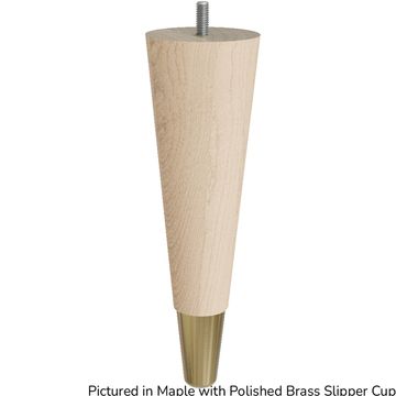 Designs of Distinction 9 Inch Round Tapered Foot - Polished Brass Slipper Cupimage