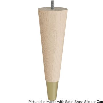 Designs of Distinction 9 Inch Round Tapered Foot - Satin Brass Slipper Cupimage