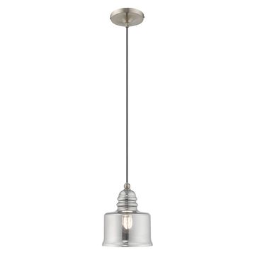 Livex Lighting 40651 Hand Blown Art Glass Mini Pendant - Smoke Glassimage