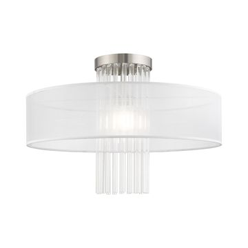 Livex Lighting Alexis 1-Light Extra Large Semi-Flush Ceiling Lightimage