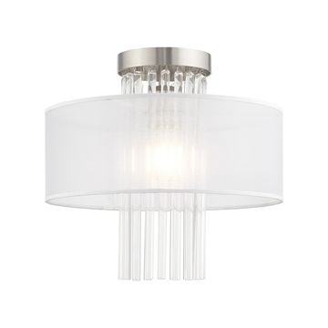 Livex Lighting Alexis 1-Light Medium Semi-Flush Ceiling Lightimage