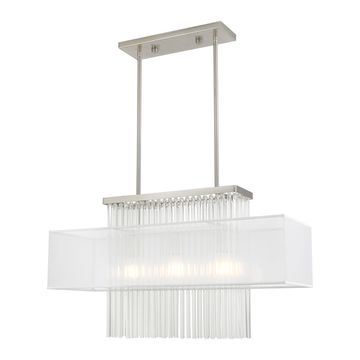 Livex Lighting Alexis 3-Light Linear Chandelierimage