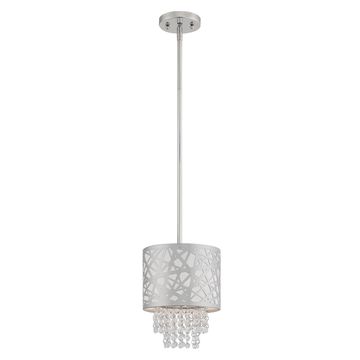 Livex Lighting Allendale 1-Light Single Chrome Pendant Lightimage