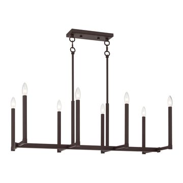 Livex Lighting Alpine 8-Light Linear Chandelierimage