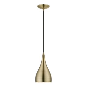 Livex Lighting Amador 1-Light Small Teardrop Pendant Lightimage