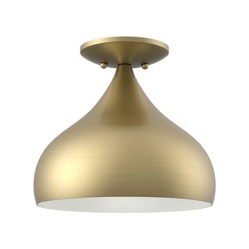 Livex Lighting Amador 1-Light Teardrop Semi-Flush Ceiling Lightimage