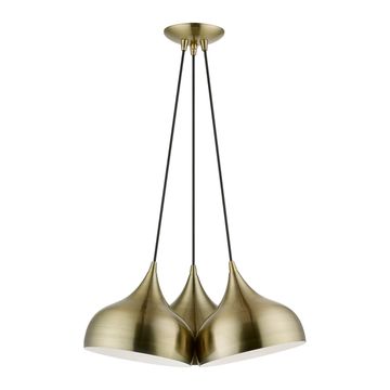 Livex Lighting Amador 3-Light Teardrop Cluster Pendant Lightimage