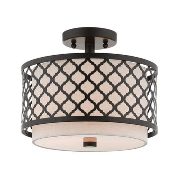 Livex Lighting Arabesque 2-Light Semi-Flush Ceiling Lightimage