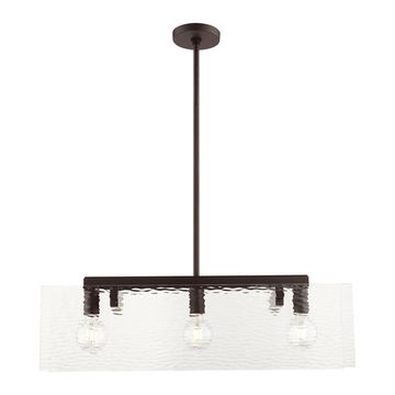 Livex Lighting Ashcroft 3-Light Linear Chandelierimage