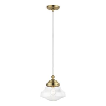 Livex Lighting Avondale 1-Light 9 Inch Mini Pendant Lightimage