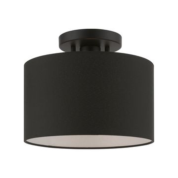 Livex Lighting Bainbridge 1-Light Small Semi-Flush Ceiling Lightimage