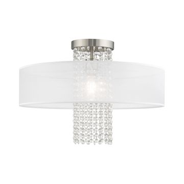 Livex Lighting Bella Vista 1-Light Extra Large Semi-Flush Ceiling Lightimage