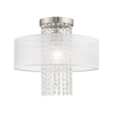 Livex Lighting Bella Vista 1-Light Large Semi-Flush Ceiling Lightimage