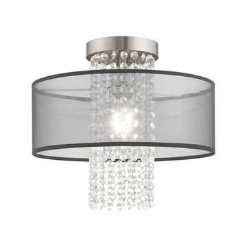 Livex Lighting Bella Vista 1-Light Semi-Flush Ceiling Lightimage