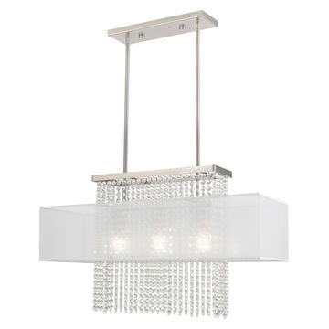 Livex Lighting Bella Vista 3-Light Linear Chandelierimage