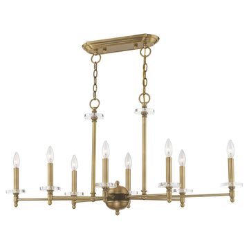 Livex Lighting Bennington 8-Light Linear Chandelierimage