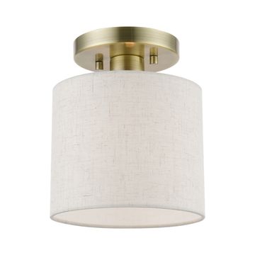 Livex Lighting Blossom 1-Light Petite Semi-Flush Ceiling Lightimage