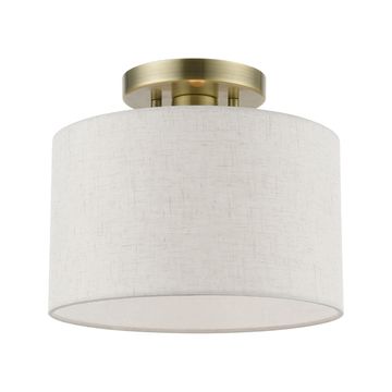 Livex Lighting Blossom 1-Light Small Semi-Flush Ceiling Lightimage