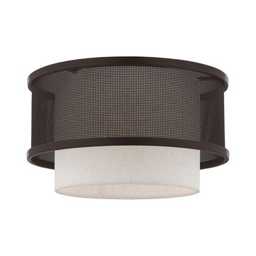 Livex Lighting Braddock 1-Light Flush Mount Ceiling Lightimage