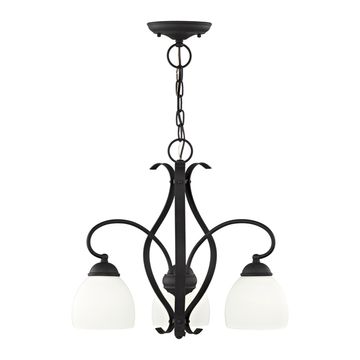 Livex Lighting Brookside 3-Light Chandelier / Semi-Flush Ceiling Lightimage