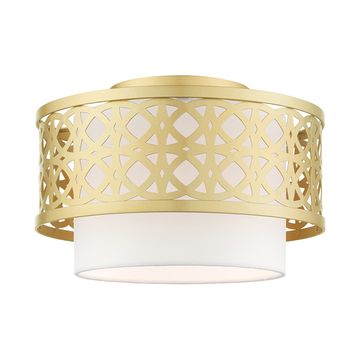 Livex Lighting Calinda 1-Light Small Semi-Flush Ceiling Lightimage