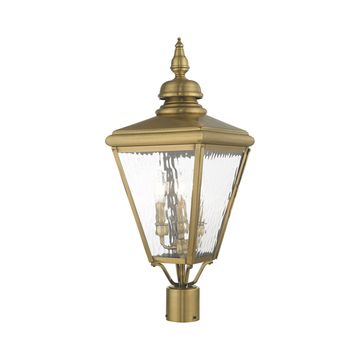 Livex Lighting Cambridge 3-Light Large Outdoor Post Top Lanternimage