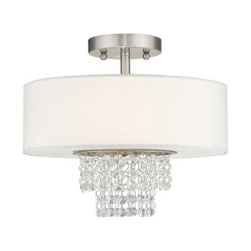 Livex Lighting Carlisle 2-Light Medium Semi-Flush Ceiling Lightimage