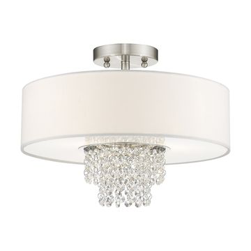 Livex Lighting Carlisle 3-Light Semi-Flush Ceiling Lightimage