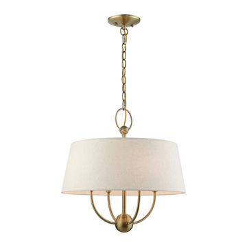 Livex Lighting Cartwright 4-Light Pendant Chandelierimage