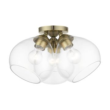 Livex Lighting Catania 3-Light Semi-Flush Ceiling Lightimage