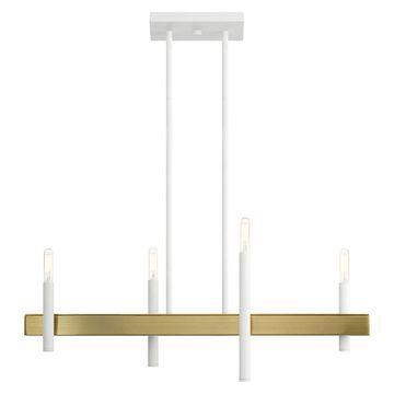 Livex Lighting Denmark 4-Light Linear Chandelierimage