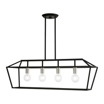 Livex Lighting Devone 4-Light Linear Chandelierimage