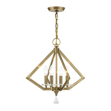 Livex Lighting Diamond 4-Light Chandelierimage
