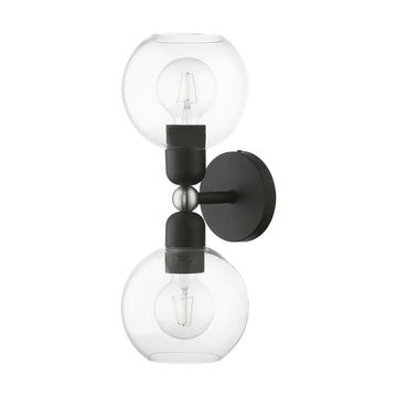 Livex Lighting Downtown 2-Light Sphere Vanity Sconceimage