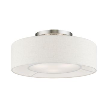 Livex Lighting Ellsworth 3-Light Semi-Flush Ceiling Lightimage