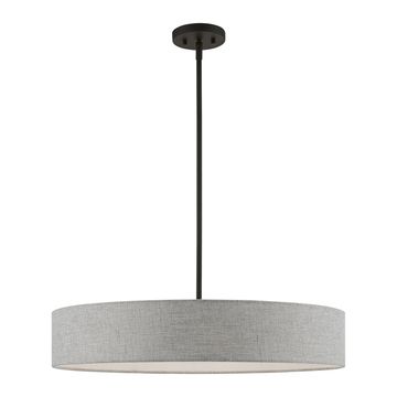 Livex Lighting Elmhurst 5-Light Large Drum Pendant Lightimage