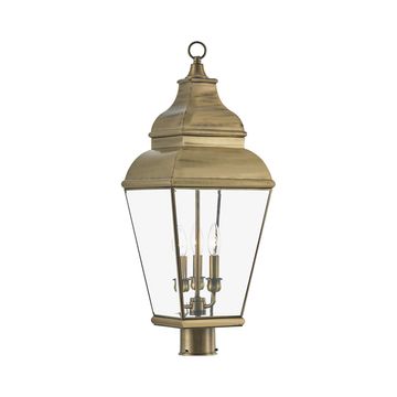 Livex Lighting Exeter 3-Light Large Outdoor Post Top Lanternimage