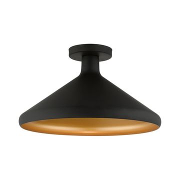 Livex Lighting Geneva 1-Light Semi-Flush Cone Ceiling Lightimage