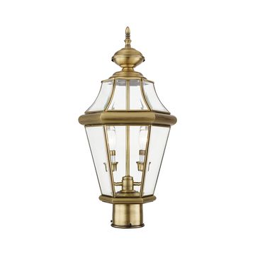 Livex Lighting Georgetown 2-Light Medium Outdoor Post Top Lanternimage