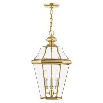 Livex Lighting Georgetown 3-Light Large Outdoor Pendant Lanternimage